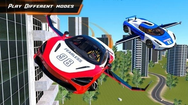 现代飞行汽车模拟器3D